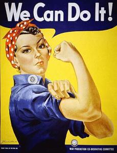 “We Can Do It!” a.k.a. “Rosie the Riveter” is one of the best known iconic images in American culture.