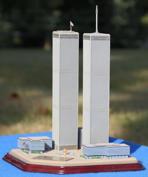 Brandi's porcelain sculpture of the WTC