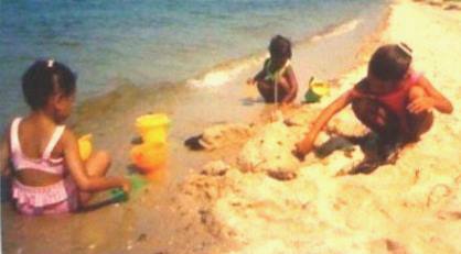 black girls on the beach