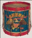 Civil War Drum painted Wayne White 1940