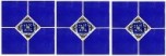 Mexican Tile blue diamonds