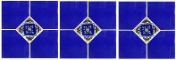 Mexican Tile blue diamonds