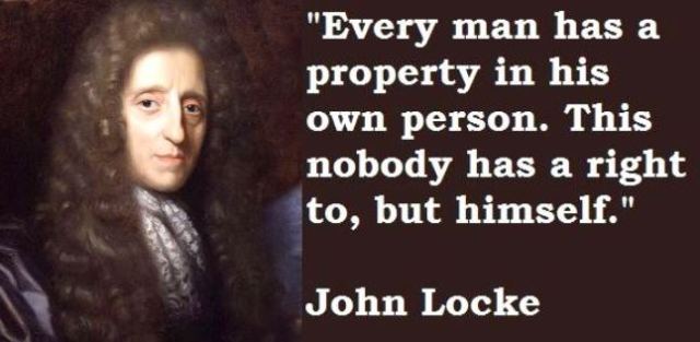 John Locke - right to own person