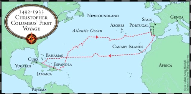 Map-1492-Columbus1stVoyage