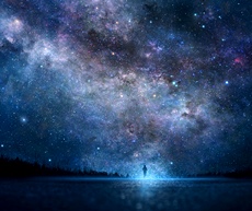 star_art_sky_night_people_silhouette