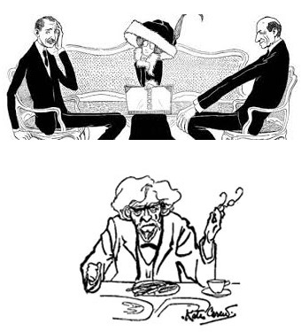 Kate Carew caricatures