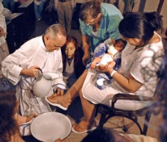 Pope Francis foot-washing